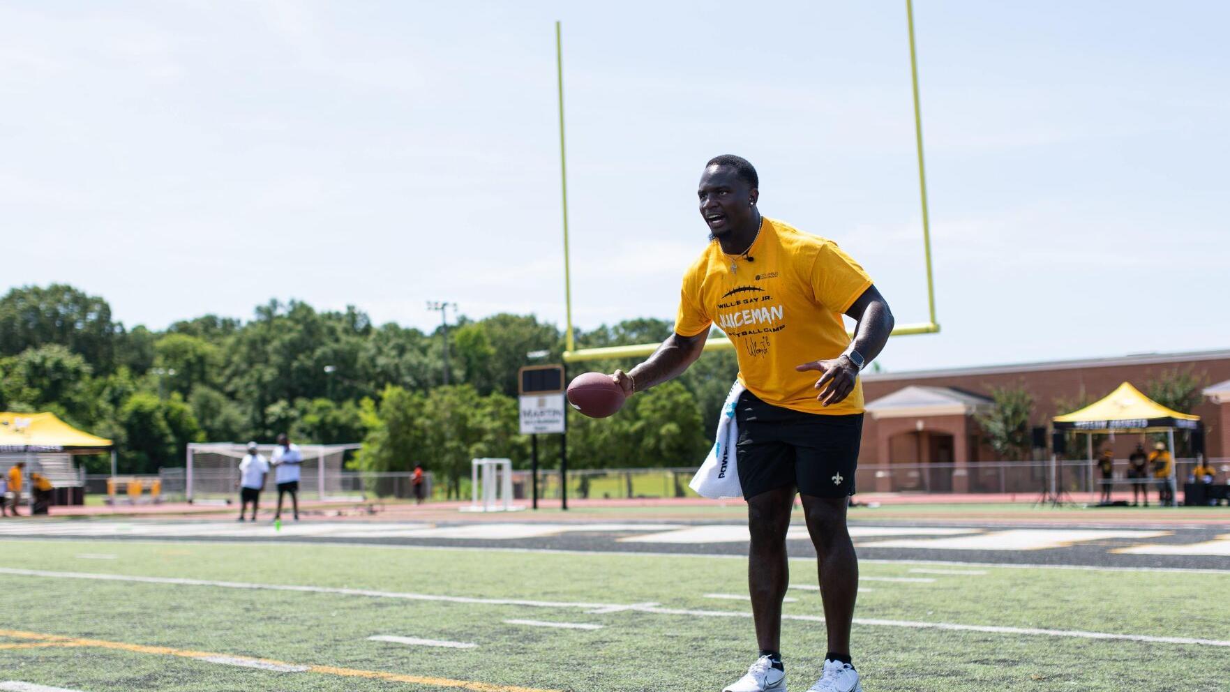 Former Starkville, MSU football standout Gay hosts inaugural youth football camp